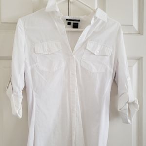 Sandra Ingrish Long Sleeve Roll Tab Button-down